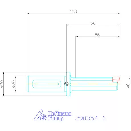 Garant Horony üregelő tartó, standard ⌀ D<sub>S</sub> 20 mm 6 mm