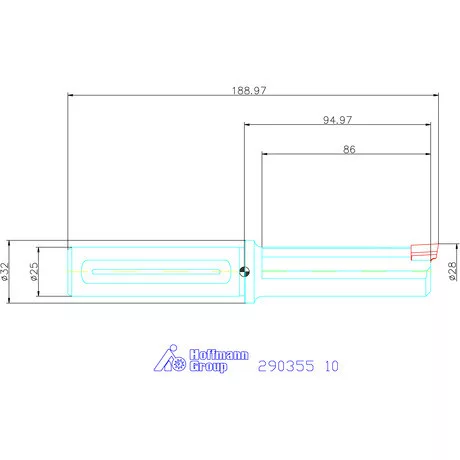Garant Horony üregelő tartó, standard ⌀ D<sub>S</sub> 25 mm 10 mm