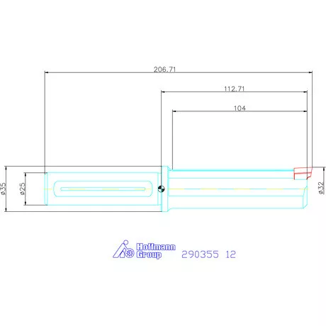 Garant Horony üregelő tartó, standard ⌀ D<sub>S</sub> 25 mm 12 mm
