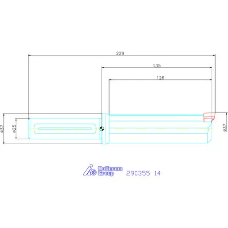 Garant Horony üregelő tartó, standard ⌀ D<sub>S</sub> 25 mm 14 mm