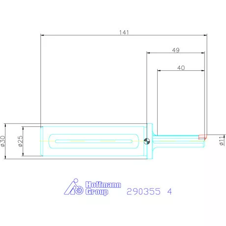 Garant Horony üregelő tartó, standard ⌀ D<sub>S</sub> 25 mm 4 mm