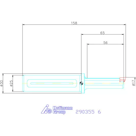 Garant Horony üregelő tartó, standard ⌀ D<sub>S</sub> 25 mm 6 mm