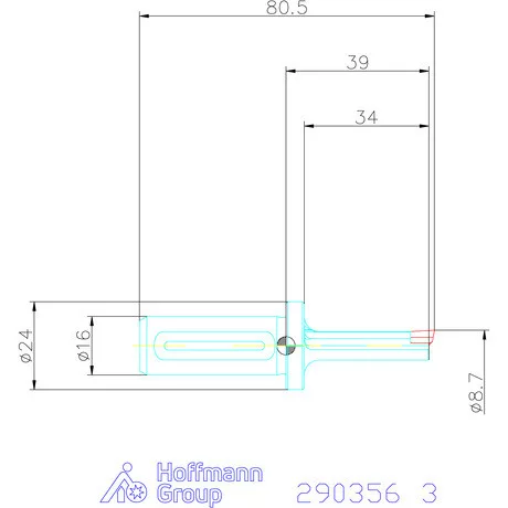 Garant Horony üregelő tartó, standard ⌀ D<sub>S</sub> 16 mm 3 mm