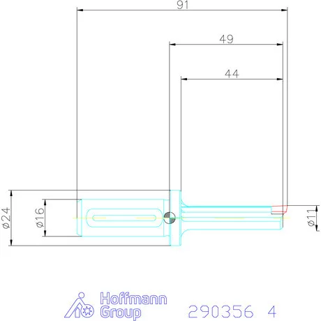 Garant Horony üregelő tartó, standard ⌀ D<sub>S</sub> 16 mm 4 mm
