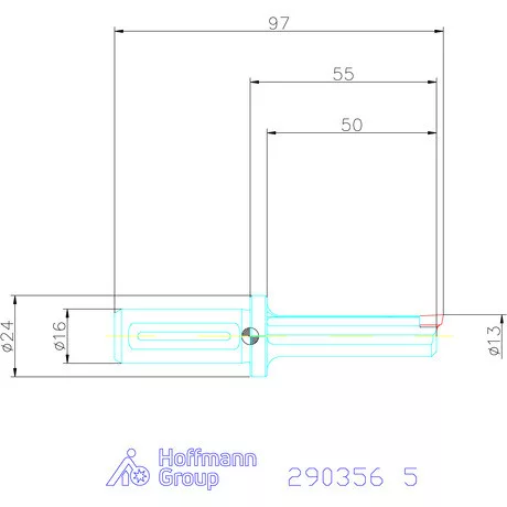 Garant Horony üregelő tartó, standard ⌀ D<sub>S</sub> 16 mm 5 mm