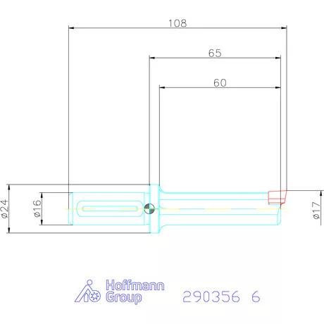 Garant Horony üregelő tartó, standard ⌀ D<sub>S</sub> 16 mm 6 mm