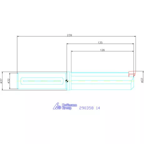 Garant Horony üregelő tartó, standard ⌀ D<sub>S</sub> 32 mm 14 mm
