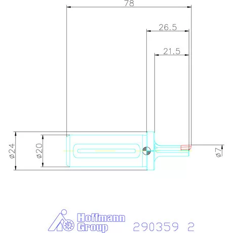 Garant Horony üregelő tartó, rövid ⌀ D<sub>S</sub> 20 mm 2 mm