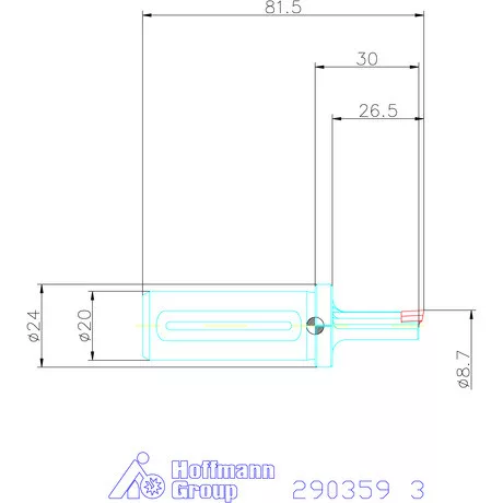 Garant Horony üregelő tartó, rövid ⌀ D<sub>S</sub> 20 mm 3 mm