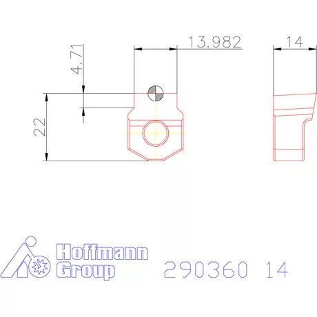 Garant Horony forgácsoló betét letöréssel P9 14 mm
