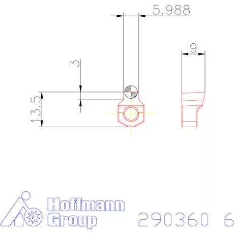 Garant Horony forgácsoló betét letöréssel P9 6 mm