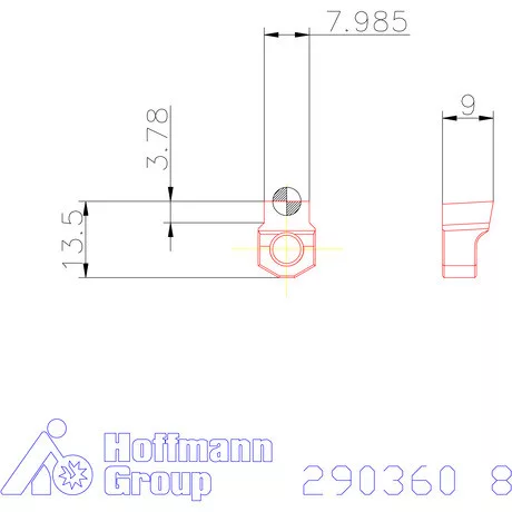 Garant Horony forgácsoló betét letöréssel P9 8 mm