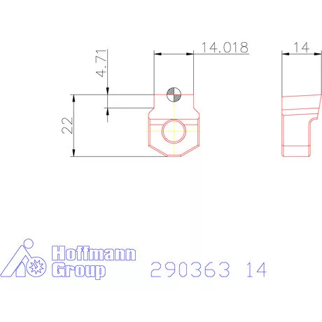Garant Horony forgácsoló betét letöréssel H7 14 mm