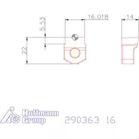 Garant Horony forgácsoló betét letöréssel H7 16 mm
