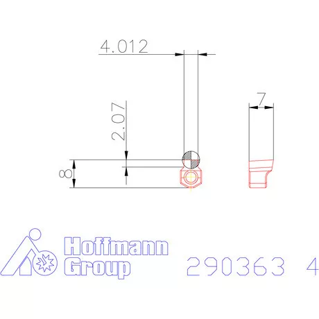 Garant Horony forgácsoló betét letöréssel H7 4 mm