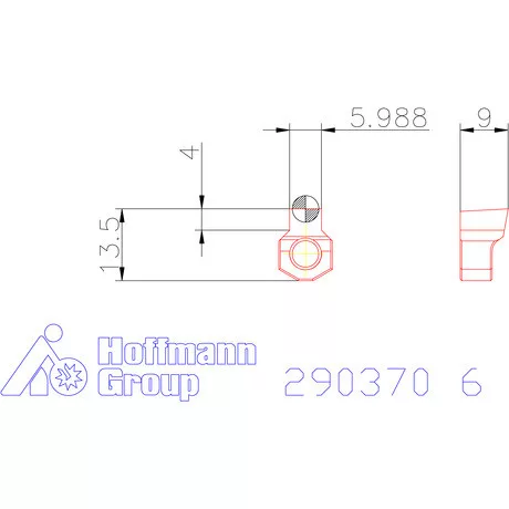 Garant Horony forgácsoló betét letörés nélkül P9 6 mm