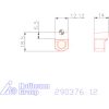 Horony forgácsoló betét letörés nélkül D10 12 mm