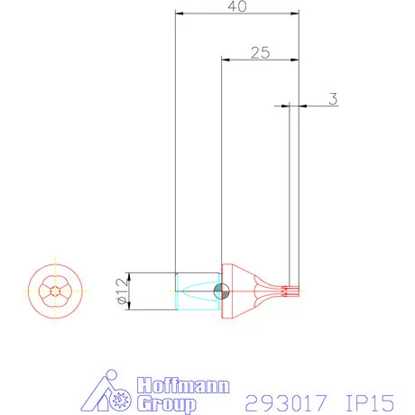 Garant Belső Torx Plus profil üregelő betét ⌀ d = 12 mm IP15 mm