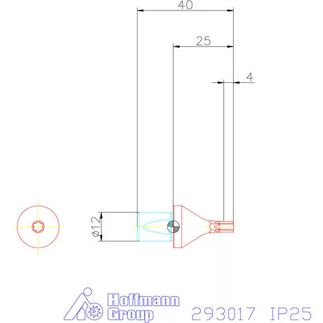 Garant Belső Torx Plus profil üregelő betét ⌀ d = 12 mm IP25 mm
