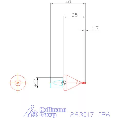 Garant Belső Torx Plus profil üregelő betét ⌀ d = 12 mm IP6 mm