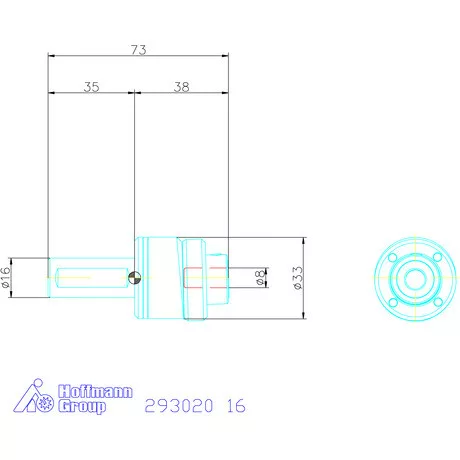 Garant Profil üregelő tartó, metrikus ⌀ d = 8 mm 16 mm