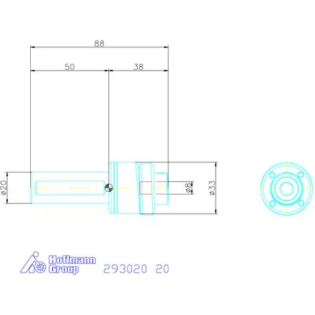 Garant Profil üregelő tartó, metrikus ⌀ d = 8 mm 20 mm