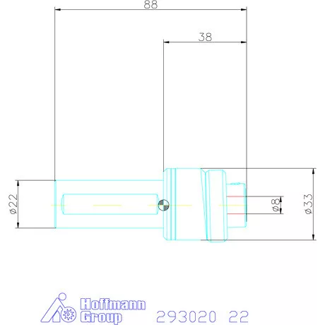 Garant Profil üregelő tartó, metrikus ⌀ d = 8 mm 22 mm