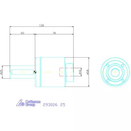 Garant Profil üregelő tartó, metrikus ⌀ d = 16 mm 25 mm