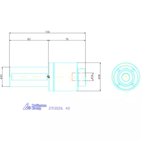 Garant Profil üregelő tartó, metrikus ⌀ d = 16 mm 40 mm
