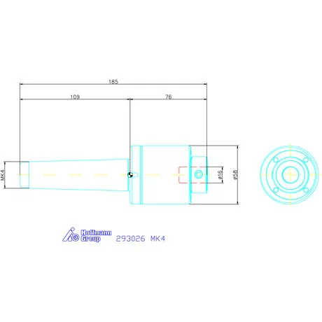 Garant Profil üregelő tartó, metrikus ⌀ d = 16 mm MK4 mm