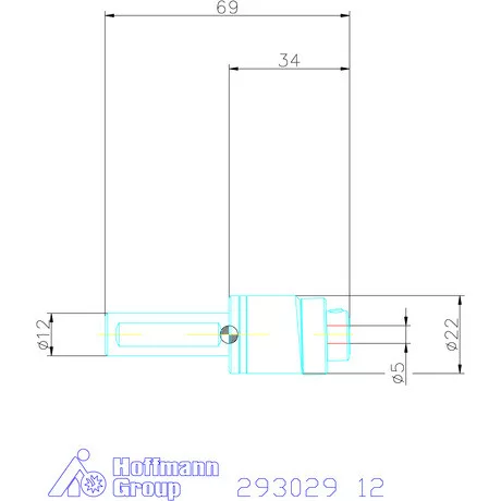 Garant Profil üregelő tartó, metrikus ⌀ d = 5 mm 12 mm