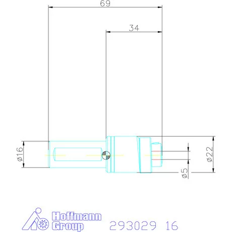 Garant Profil üregelő tartó, metrikus ⌀ d = 5 mm 16 mm