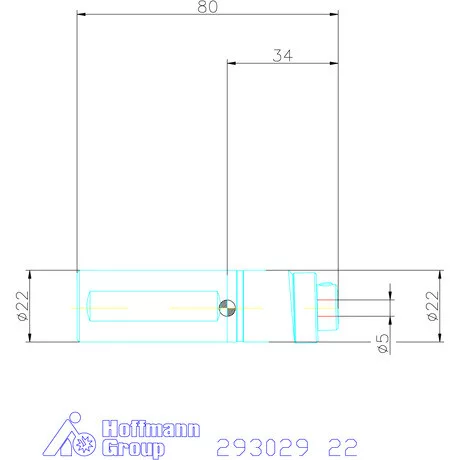 Garant Profil üregelő tartó, metrikus ⌀ d = 5 mm 22 mm