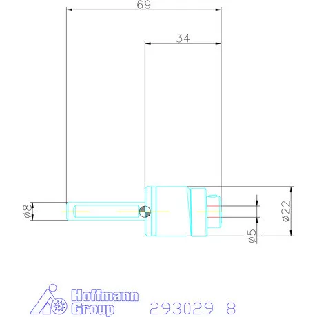 Garant Profil üregelő tartó, metrikus ⌀ d = 5 mm 8 mm