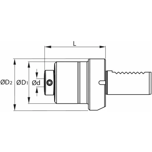 Garant Profil üregelő tartó, VDI ⌀ d = 16 mm VDI40
