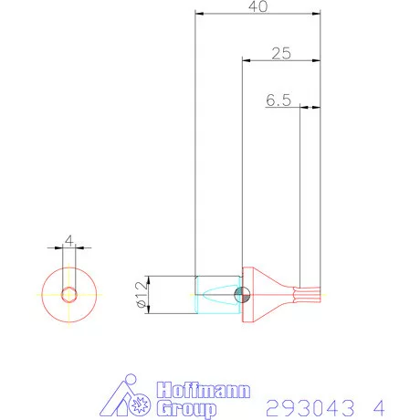 Garant Belső hatszög profil üregelő betét, metrikus ⌀ d = 12 mm 4 mm
