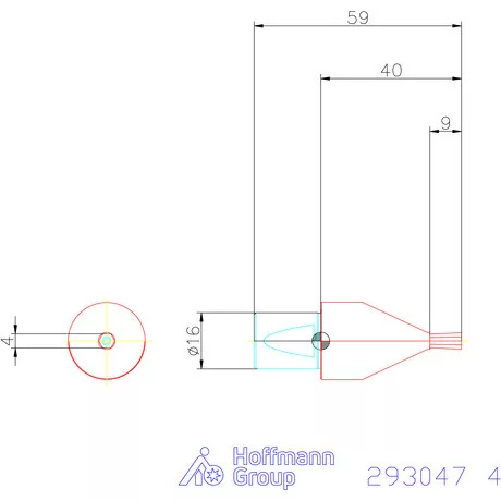 Garant Belső hatszög profil üregelő betét, metrikus ⌀ d = 16 mm 4 mm