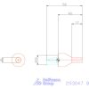 Belső hatszög profil üregelő betét, metrikus ⌀ d = 16 mm 8 mm