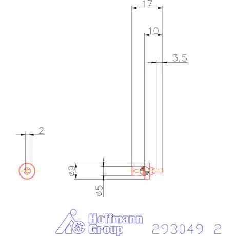 Garant Belső hatszög profil üregelő betét, metrikus ⌀ d = 5 mm 2 mm