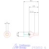 Belső négyszög profil üregelő betét, metrikus ⌀ d = 12 mm 6 mm