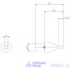 Belső négyszög profil üregelő betét, metrikus ⌀ d = 16 mm 6 mm