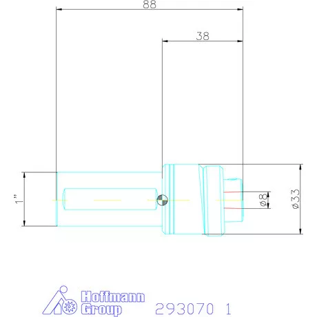 Garant Profil üregelő tartó, col ⌀ d = 8 mm 1"