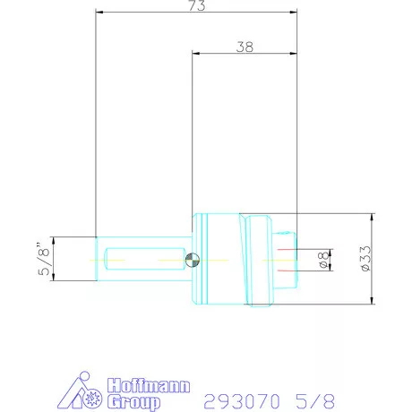 Garant Profil üregelő tartó, col ⌀ d = 8 mm 5/8"