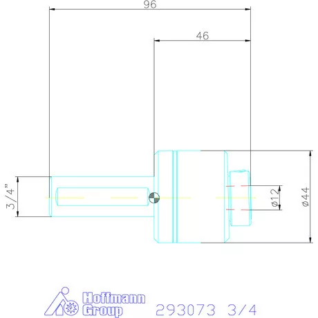 Garant Profil üregelő tartó, col ⌀ d = 12 mm 3/4"