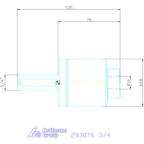 Garant Profil üregelő tartó, col ⌀ d = 16 mm 3/4"