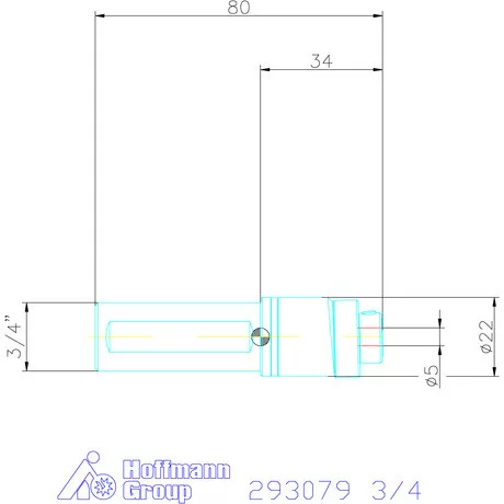 Garant Profil üregelő tartó, col ⌀ d = 5 mm 3/4"