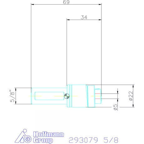 Garant Profil üregelő tartó, col ⌀ d = 5 mm 5/8"