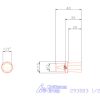 Garant Belső hatszög profil üregelő betét, col ⌀ d = 12 mm 1/2"