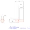 Garant Belső hatszög profil üregelő betét, col ⌀ d = 12 mm 3/8"