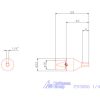 Garant Belső hatszög profil üregelő betét, col ⌀ d = 16 mm 1/4"